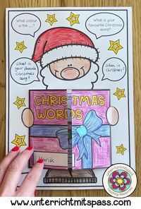 Mit der “Weihnachten Wortschatz Craftivity“ können Schüler*innen auf kreative Art und Weise den Wortschatz rund um das Thema “Weihnachten“ erarbeiten. Perfekt für die Grundschule um den Englisch Unterricht oder deine DAF/DAZ Stunde etwas aufzulockern. Vorlage downloaden, basteln und mit deinen SchülerInnen eine tolle DIY Vokabelsammlung zum Thema Christmas oder Weihnachten im Unterricht erstellen.