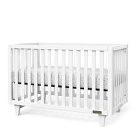 The Tremont baby nursery furniture collection introduces a fresh, mid-century modern style to your baby's room with its clean lines and tapered legs. This 3 piece nursery furniture set includes the Tremont 4-in-1 convertible crib, coordinating 3 drawer dresser changing table, and 4 Drawer chest. The Tremont 3 pc. nursery set is available in 3 modern finishes and coordinates with other pieces from the Tremont furniture collection to complete the space.