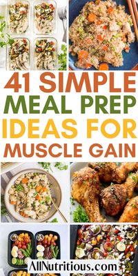 Get ready to fuel up with high protein meals for muscle gain. Check out our delicious meal prep ideas, including healthy and tasty recipes and easy meals to cook for the week.