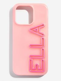 Make every mirror selfie a moment with the Fine Line Custom iPhone Case. Complete with a glossy finish, outlined cutout letters, and a super complementary color scheme, it’s bound to earn you plenty of compliments. The personalization of your choice will appear on the right side of the case. ABOUT OUR PHONE CASES: Our