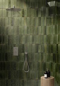 Magnolia Distressed Subway Tile Olive 2.5x9.5 | Mineral Tiles