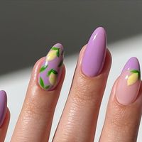 𝗦𝗶𝗺𝘂 ♡ on Instagram: "Lemons on purple 🥹🍋💜 swipe left for tutorial👀  Using @kiaraskynails - code SIMLYNAIL10 for 10% off  Rings @bohomoon - code SIMLYNAIL for 10% off  *affiliate  ____ #nailart #nailsoinstagram #nailinspo #gelnails #naildesign #nailsnailsnails #cutenails #summernails #prettynails"