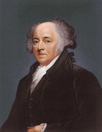 circa 1790: John Adams (1735 - 1826) second president of the United States of America.