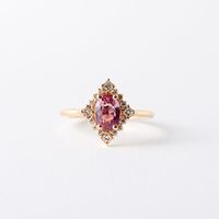 Mirabelle Ring - .74 carat pink sapphire