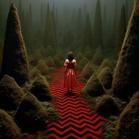 art style by [sandy skoglund + eugenio recuenco + goya], twin peaks, superb pacific northwest