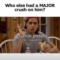 uncle jesse is hot back then and now and im still too young for this hot babe lol  #fullhouse michelle is always have the most attention with jesse