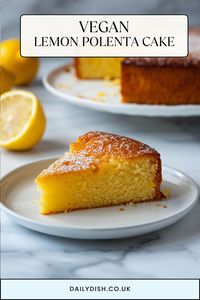 Treat yourself to a slice of sunshine with our vegan lemon polenta cake! This delightful dessert combines the zesty brightness of lemon with the unique texture of polenta, creating a cake that’s moist, flavorful, and gluten-free. Topped with a sweet lemon glaze, this cake is perfect for any occasion, offering a refreshing twist on traditional treats. 🍋🍰 #VeganPolentaCake #LemonLover #GlutenFreeDessert #PlantBasedBaking #CitrusTreats