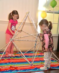 Know what I love to do on days when it’s too cold or wet to go outside? Build stuff!! This fun geodesic dome was ...