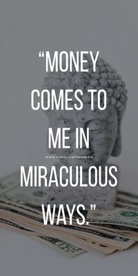 Money Comes To Me In Miraculous Ways | 50+ Of The Most Powerful Money Affirmations Ever | Need some more abundance? Wealth? Financial gain? These 7 affirmations are some of the most POWERFUL ever. Click through to read them & start manifesting more money into your life ASAP! | thealignedlife.co | Follow me everywhere for more @thealignedlife | money manifestation tips