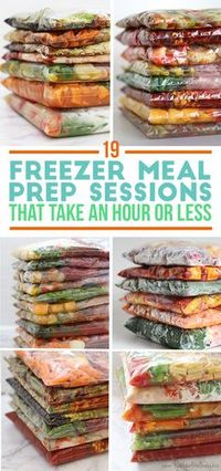 19 Freezer Meal Prep Sessions That Take An Hour Or Less!