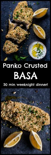 Honey dijon panko crusted basa – a healthy 30 minute meal that is ideal for a busy weeknight.