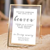 "ENJOY 60% OFF WHEN YOU ORDER 3 OR MORE ITEMS. Discount automatically applied at checkout. This dancing with us in heaven wedding sign is perfect for your loved ones who have passed away. It can be used as a memory table sign or placed in an empty seat to commemorate their memories. F R E E  * D E M O * L I N K  -  T R Y *  B E F O R E  * Y O U * B U Y Want to see what your information looks like in this template? Copy and paste the following link into your web browser to try out this template: http://templett.com/design/demo/yourejustright/19364947 NOTES: * Use Google Chrome for the best results. * You will not be able to save, download, or print the template in demo mode. P R O D U C T * S P E C I F I C A T I O N S  5\" x 7\" Dancing In Heaven Wedding Sign Template If you need a differen