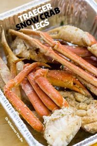 Traeger Grilled Crab Legs - Easy wood-fired crab leg recipe