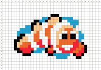 Nemo disney pixel art #pixelart #pixelart123 #pixelartdisney