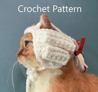 Powdered Wig Crochet Pattern, Cat Hat Pattern, Pet Pattern, Historical Wig, Colonial Wig, Oona Patterns, White Wig Pattern, Crochet Pattern - Etsy