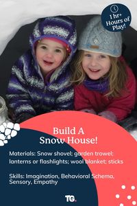 If you've got snow make this easy fort. If
not, get tips for an indoor fort, too!