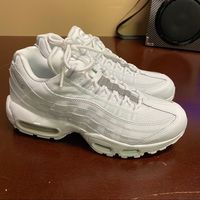 Nike Air Max 95 Essential Triple White Pure Platinum (At9865-100) Men's Shoes