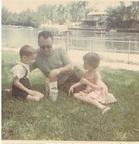 Greynolds lake back in the 60's, this is the only photo I have seen showing the "cliff" trail on the west side of the lake, a major bit of topography in S. Florida.