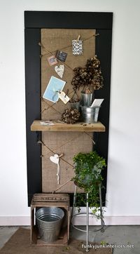 The_building_of_a_chalkboard_framed_bulletin_board_via_Funky_Junk_Interiors