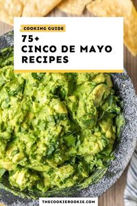 These Cinco de Mayo recipes need to be on your menu this May 5th. All the best drinks, dips, and appetizers, including margaritas and lots of chips and dip. These Tex-Mex recipes are my favorite Cinco de Mayo food, hands down! #thecookierookie #cincodemayo #mexicanfood #texmex #tacos