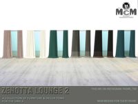 The Sims Resource - Zenotta Lounge Asymmetrical Curtains - Short