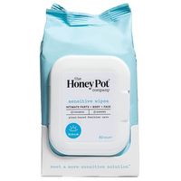 Plant-based herbal sensitive feminine wipes, feminine care, hygiene wipes, fragrance-free, clean, natural, pH balancing. Made in United States