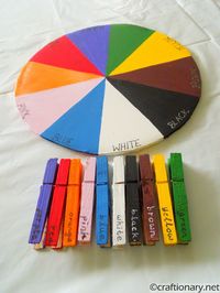 Color Wheel (Teaching kids colors) - Great activity for teaching a toddler colors Craftionary