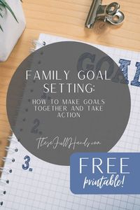 Family goal setting is a great way to work together to create the family atmosphere and culture that truly reflects the people in it. Kids learn valuable skills with setting goals and creating a plan to reach them. Use this FREE PRINTABLE and this approach to build your unique family atmosphere and culture.