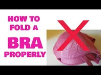 How to Fold a Bra Properly to Save Space at Home or During Travel (Sports Bra, Crop Top Bra, etc.) - YouTube