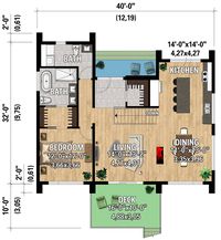 Plan 801104PM: 2030 Square Foot Contemporary 4 Bed House Plan With Open Concept Main Floor