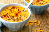 Cheeseburger Soup horizontal