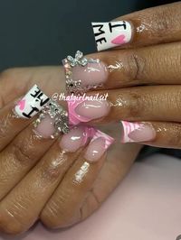 Nails , glossy , pink