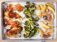 Get Glazed Chicken and Broccoli Sheet Pan Dinner Recipe from Food Network