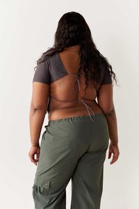 Introducing The Mimi Bottoms by Peachy Den, carefully and consciously crafted with 100% recycled nylon. The Mimi Bottoms are our take on the classic 90’s cargo pant, and we think you’re going to love her. She features an adjustable cord and toggle waistband and hems, alongside sizable front, back, and side pockets. Versatile, practical, comfortable, and sustainable; The Mimi Bottoms win on every occasion. She can be dressed down or up; pair her with her lifelong bestie, The Mimi Tee and loafers