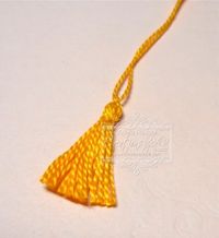 Embroidery floss tassel