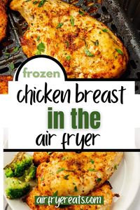 Cooking Frozen Chicken Breast in the Air Fryer is the quickest and most simple way to get dinner on the table in a flash! There's no need to thaw chicken breasts when you use this simple air fryer recipe.