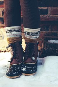 Snow Boots Scrunched Adorably Wintery Socks = Why, yes, of course I need this for this winter!