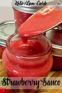 Homemade Strawberry Sauce - Keto and Low Carb This strawberry sauce is a great recipe to have in your back pocket! This sauce tastes so fresh and sweet, and could not be easier to make. #ketorecipes #keto #lowcarb #ketodiet #ketogenicdiet #lowcarbdiet #ketogenic #lowcarbhighfat #lowcarbrecipes #lchf #glutenfree #ketoweightloss #ketocookingchristian