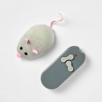 This Electronic Chasing Mouse Cat Toy from Boots & Barkley™ gives you a fun new way to entertain and exercise your cat. Designed as a gray fabric-covered mouse, this electronic toy can be controlled using the included remote to help your feline friend simulate chasing prey. Sure to get them moving, it comes with the required batteries for immediate use. Boots & Barkley™: Loving your pet from head to tail.