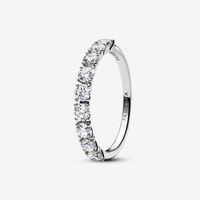 Pandora Era Lab-grown Diamond Half Eternity Band Ring 0.90 carat tw 14k White Gold