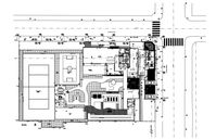 Floor plan distribution drawing details for golf club house dwg file - Cadbull