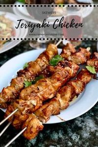 With just a few ingredients like soy sauce, sweet soy sauce, ginger and garlic, this teriyaki chicken skewers are the best thing to try this summer on your BBQ. Absolutely yummy!