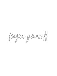 forgive yourself Art Print by pink lemonade - X-Small