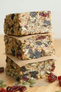 Fuel to Go Homemade Protein Bars - loaded with chia, hemp, pumpkin and sunflower seeds together with dried fruit.