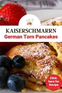 Kaiserschmarrn, aka. Torn Pancake, is a wonderful treat! Light, fluffy, and delicious. Try making this recipe Just like Oma!