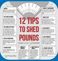 12 tips to shed pounds -"If you don't love yourself heavy, you won't love yourself skinny"