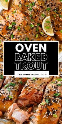 Baked trout with a lemon and honey soy sauce glaze is the main course that pairs well with any side for a delicious dinner or lunch. Made with a homemade honey glaze that's smothered over the trout before being wrapped up in foil and baked, this easy trout recipe is sure to be a hit. Try this delicious baked trout for dinner today!