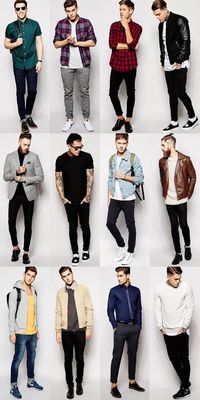 Different types of male looks.