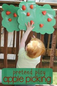 Toddler Sensory Play | Apple Picking - Lemon Lime Adventures