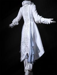 This exquisite waistcoat is designed in the classic Ouji Lolita style, combining elements of prince and aristocratic fashion. Accompanied by a jabot tie, this piece embraces the historical influence of Lolita fashion, adding a refined touch to the overall ensemble. Intricate ribs embroidery adds texture and detail, providing dark prince siren vibes.  This price is for a waistcoat, a jabot, a free brooch, and a pair of free decorative chains.   	 		 			Size 			S 			M 			L 			XL 			2XL 		 		 			Bust 			82 			87 			92 			97 			102 		 		 			Waist 			69 			74 			79 			84 			89 		 		 			Full Length 			43-115 			44-117 			45-119 			46-121 			47-123